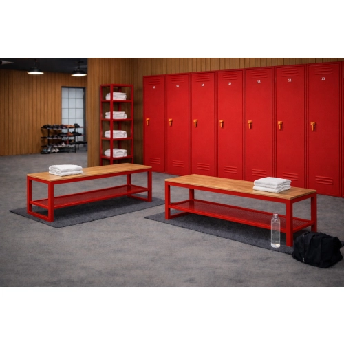 Ławka Metalowa Loft LM-159 Kolor Zielony Siedzisko Drewno Dębowe Loft Rozmiary od 50 cm do 200 cm